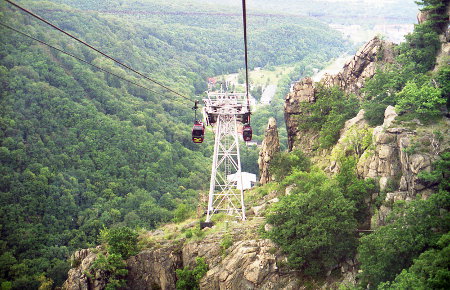 Seilbahn vom Funpark zum Hexentanzplatz